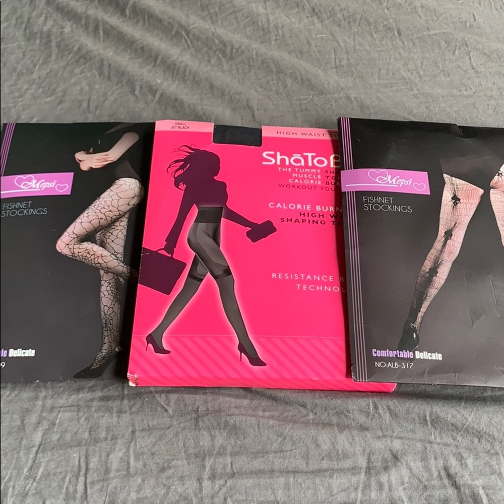 Tummy Shaping + Fishnet Tights Bundle